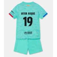 Barcelona Vitor Roque #19 Tretí Detský futbalový dres 2023-24 Krátky Rukáv (+ trenírky)